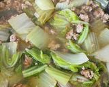 白菜と挽肉の中華餡かけ【ここから栄養士】作り方3写真