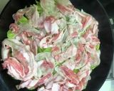 たっぷりキャベツと豚肉のフライパン蒸し作り方4写真
