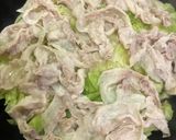 たっぷりキャベツと豚肉のフライパン蒸し作り方5写真