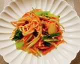 うどんスープで切り干しとキムチのナムル作り方6写真