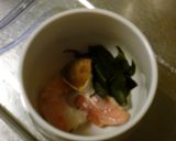 茶わん蒸し ワカメ入り作り方3写真