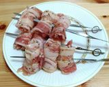 豚バラ肉でスブラキ(串焼)ギリシャ料理作り方5写真