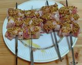 豚バラ肉でスブラキ(串焼)ギリシャ料理作り方7写真