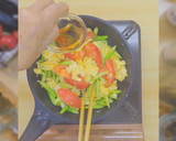 阿蘇野菜で簡単！トマトとアスパラの卵炒め作り方8写真