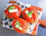 キムチ納豆とクリチのロールサンド作り方5写真