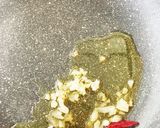 いかと大根葉のガーリック炒め作り方3写真
