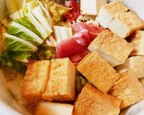 白菜と厚揚げと豚肉の煮物作り方2写真