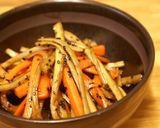 材料２つでできる、きんぴらごぼう作り方6写真