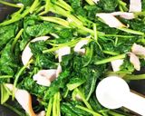 のらぼう菜の炒め物作り方5写真