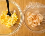 ピーマンカップのえびたまオーロラチーズ焼作り方1写真