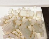 大根麻婆風餡掛け厚揚げ作り方1写真