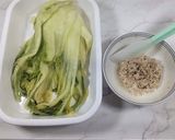 白菜漬けとツナマヨでミルフィーユ作り方1写真