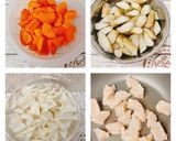 わが家の根菜煮込み作り方1写真