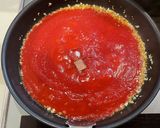 蟹缶で作る、生クリームトマトパスタ作り方2写真