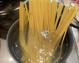 蟹缶で作る、生クリームトマトパスタ作り方3写真