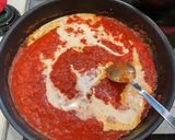 蟹缶で作る、生クリームトマトパスタ作り方5写真