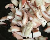 オリーブオイル炒めいか＆たらこのパスタ作り方3写真