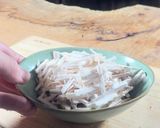 捨てないで！　椎茸の軸のペペロンチーノ作り方1写真