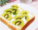 クリームチーズとキウイのトースト作り方7写真
