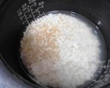 いわし缶とごぼうの玄米味噌炊き込みご飯作り方1写真
