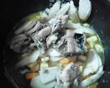いわし缶とごぼうの玄米味噌炊き込みご飯作り方3写真