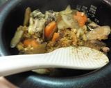 いわし缶とごぼうの玄米味噌炊き込みご飯作り方4写真