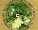 クセになる♪春菊のジェノベーゼ風パスタ作り方3写真
