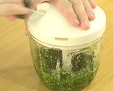 クセになる♪春菊のジェノベーゼ風パスタ作り方4写真