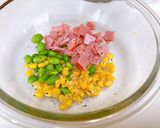 モーニングハムライス温玉のせ作り方2写真