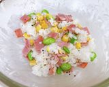 モーニングハムライス温玉のせ作り方3写真