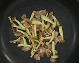 クセになる♪春菊のジェノベーゼ風パスタ作り方5写真