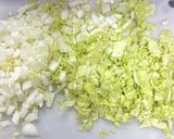 白菜でやわらかハンバーグナスソースなだれ作り方1写真