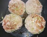 白菜でやわらかハンバーグナスソースなだれ作り方4写真