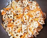 蓮根のきんぴら作り方3写真