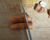 簡単！ソーセージとチーズのトースト♪作り方1写真