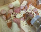 簡単！ソーセージとチーズのトースト♪作り方2写真