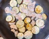 じゅわとろ絶品!なすと豚バラの甘辛丼作り方5写真