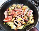 芽子にんにくといかバター炒め作り方2写真