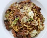 糖質制限！サバ缶とキャベツの辛味噌パスタ作り方4写真