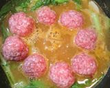 簡単!激ウマ!豚ひき肉だんご入り担々鍋♪作り方5写真
