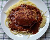 ハンバーグカレーパスタ♪作り方1写真
