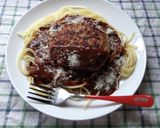 ハンバーグカレーパスタ♪作り方3写真