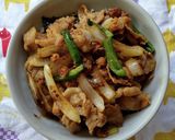 豚こま肉の焼肉丼♪作り方2写真