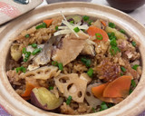 鰤と根菜の赤だし炊き込みごはん作り方7写真