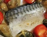 ☆簡単すぎる☆本格鯖のアクアパッツァ☆作り方1写真