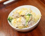 3分でお昼ごはん♪豚ブロ丼！！作り方3写真