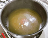 ずいきと絹揚げの肉詰めの中華風煮物作り方2写真