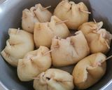 鶏ひき肉の巾着煮作り方5写真