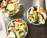 レンジもやし入きな粉デミソース味甘酢酢豚作り方11写真