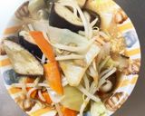 レンジもやし入きな粉デミソース味甘酢酢豚作り方13写真